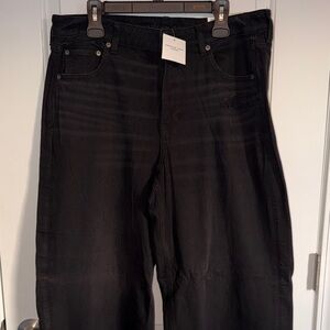 American Eagle Outfitters Women's Dark Wide Leg Ankle Jeans